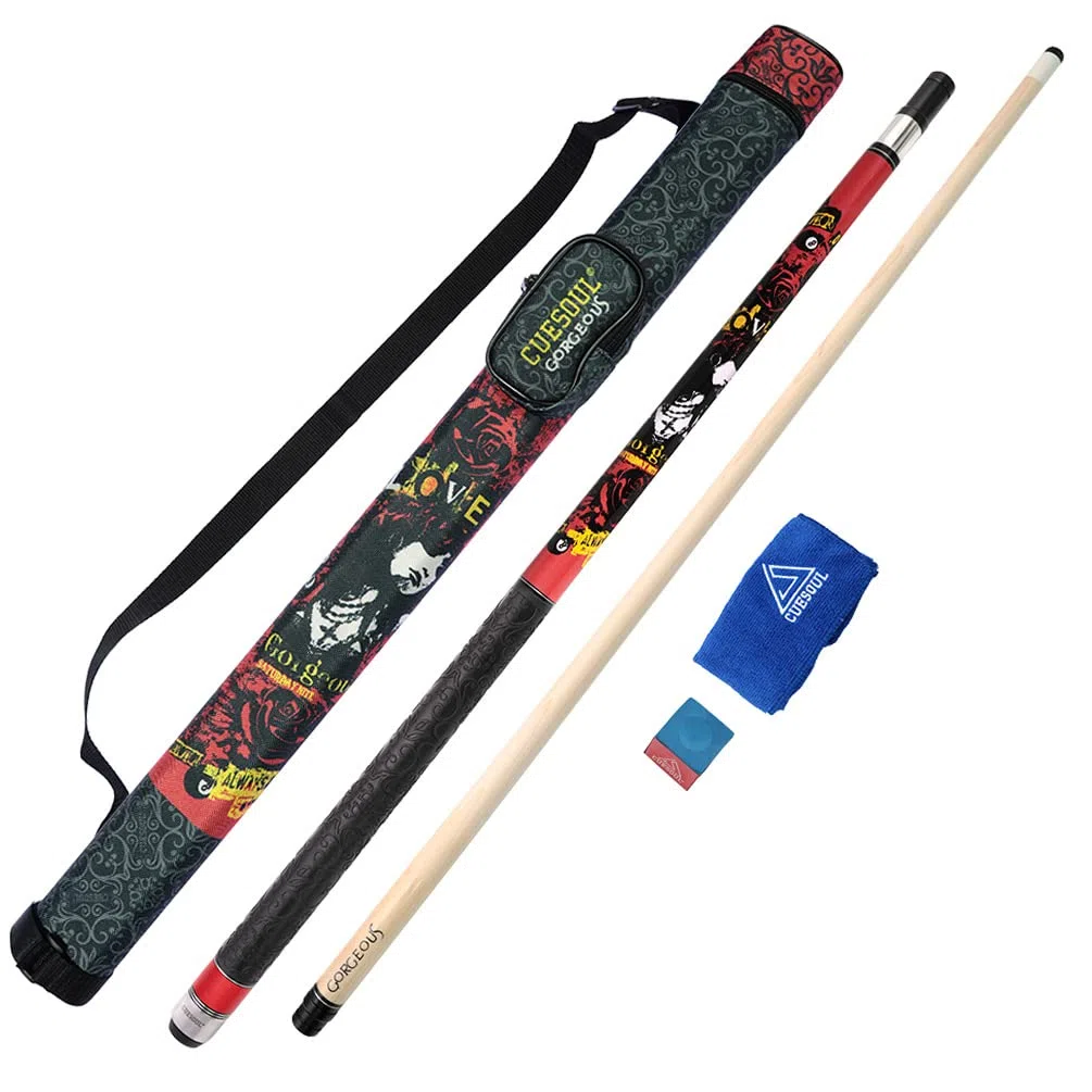 CUESOUL Gorgeous 58inches 19oz Pool Quee Stick, 13mm Spitze