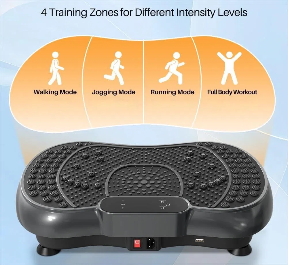 Training Vibration Platform, Model 2026 with Resistance Bands, 250 Adjustable Speeds for a Full Body Workout