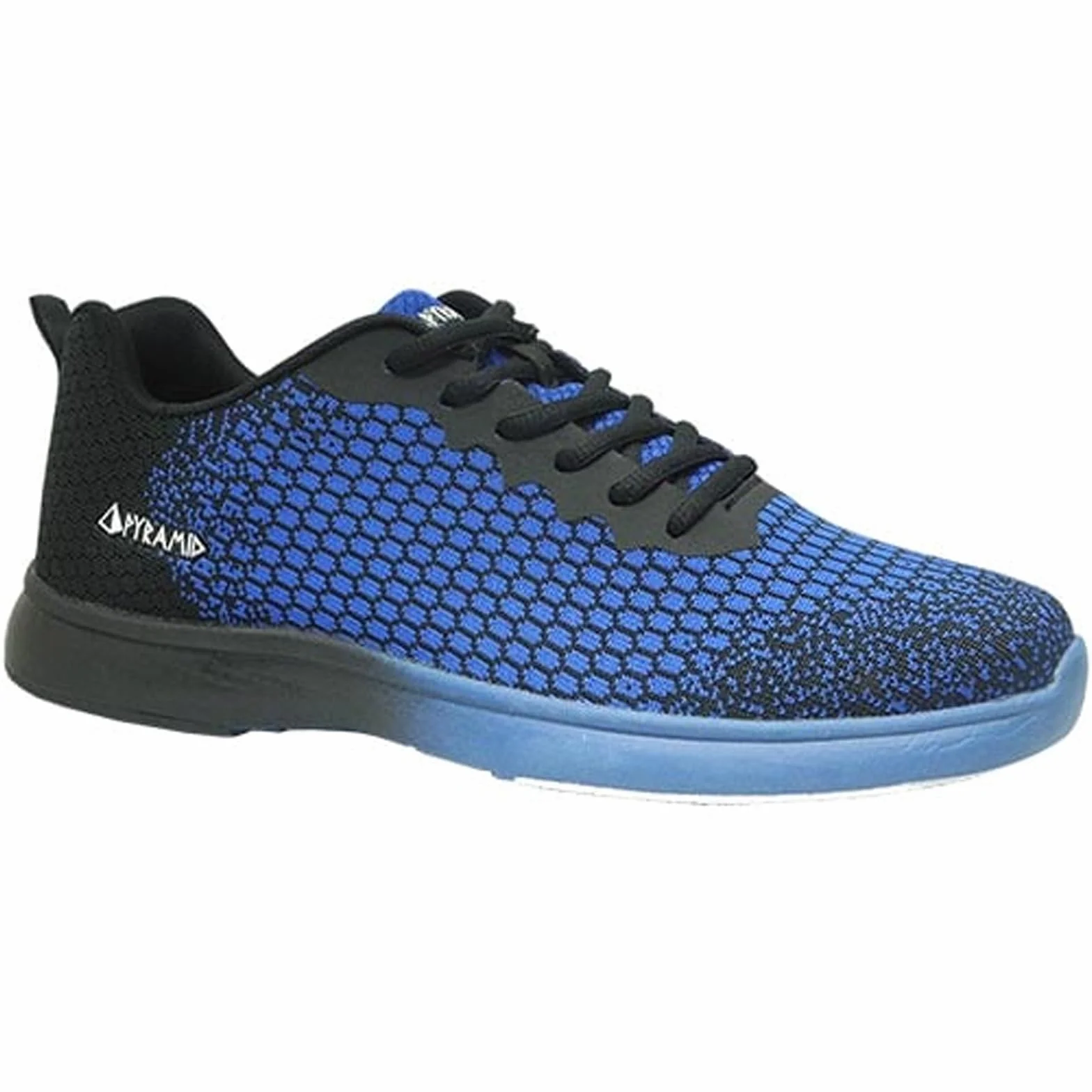 Pyramid Herren Path Lite Seamless Mesh Bowlingschuhe, Schwarz/Königsblau