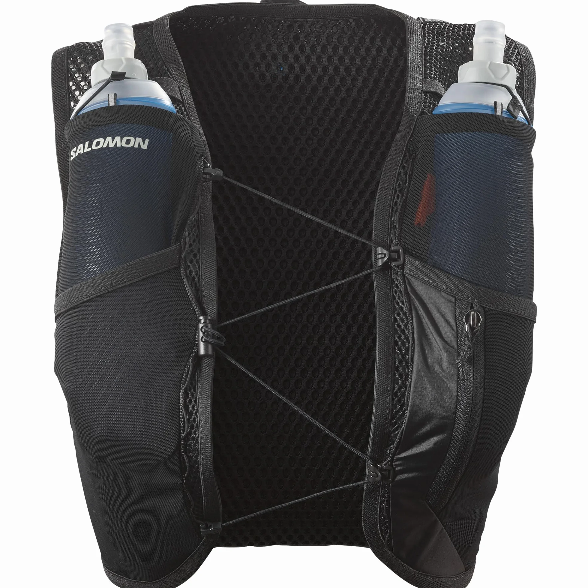 Salomon Active Skin 4 Damen, SensiFit frauenspezifische Passform, Brusttaschen mit einfacher Flüssigkeitszufuhr, sichere Aufbewahrung mit benutzerdefinierter Köcherkompatibilität, Trailrunning-Weste