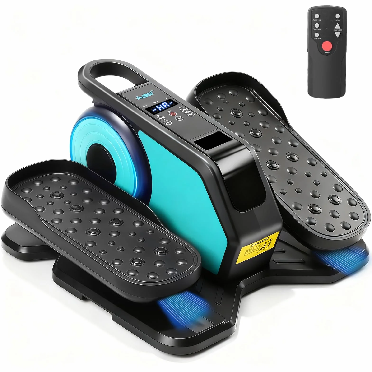 Untertisch Ellipsentrainer, Elektrischer Sitz-Pedaltrainer mit Fernbedienung, Mini Stepper für das Training, Einstellbare Geschwindigkeiten, Beintrainer für Senioren und Erwachsene