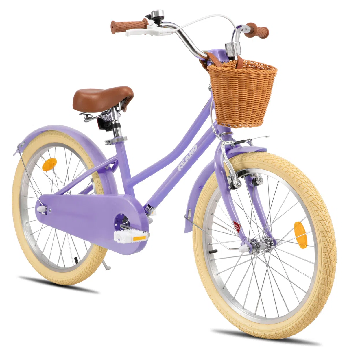 KEANO Marigold 12/16-Zoll-Kinderfahrrad für Mädchen im Alter von 2 bis 7 Jahren, 12/16-Zoll-Mädchenfahrrad mit Stützrädern, 20-Zoll-Mädchenfahrrad mit Ständer und Korb