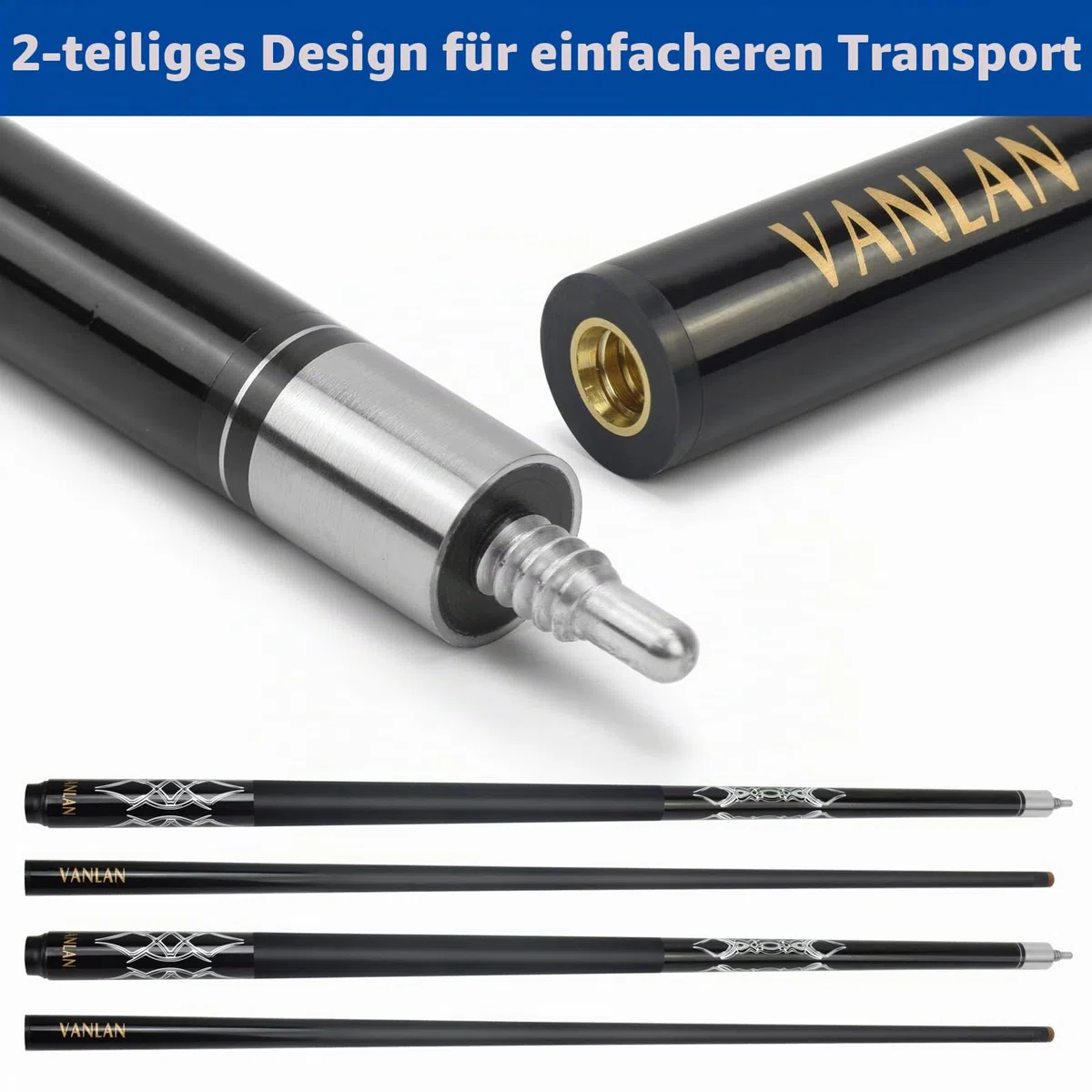 Professionelle Billardqueues, 147,7 cm, Carbon, langlebig, kleiner Kopf, Poolqueues, Billardstock, Snookerstange, Zubehör, Billardzubehör