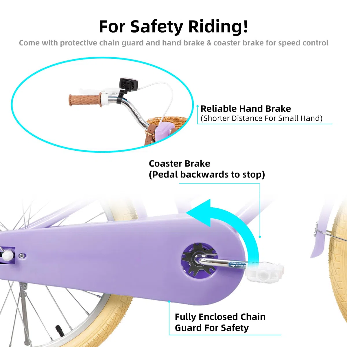 KEANO Marigold 12/16-Zoll-Kinderfahrrad für Mädchen im Alter von 2 bis 7 Jahren, 12/16-Zoll-Mädchenfahrrad mit Stützrädern, 20-Zoll-Mädchenfahrrad mit Ständer und Korb
